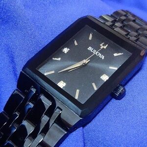 Bulova Futuro 98D124 All Black Tank Men's Watch 


#1829